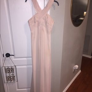 Monique Lhuillier pale pink dress - size 6